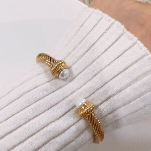 Indian style Gold and Pearl Women's Bracelet